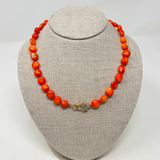 The Woods coral beaded chain (trunk show)