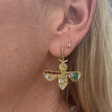 The Woods multi stone bug earrings (trunk show)