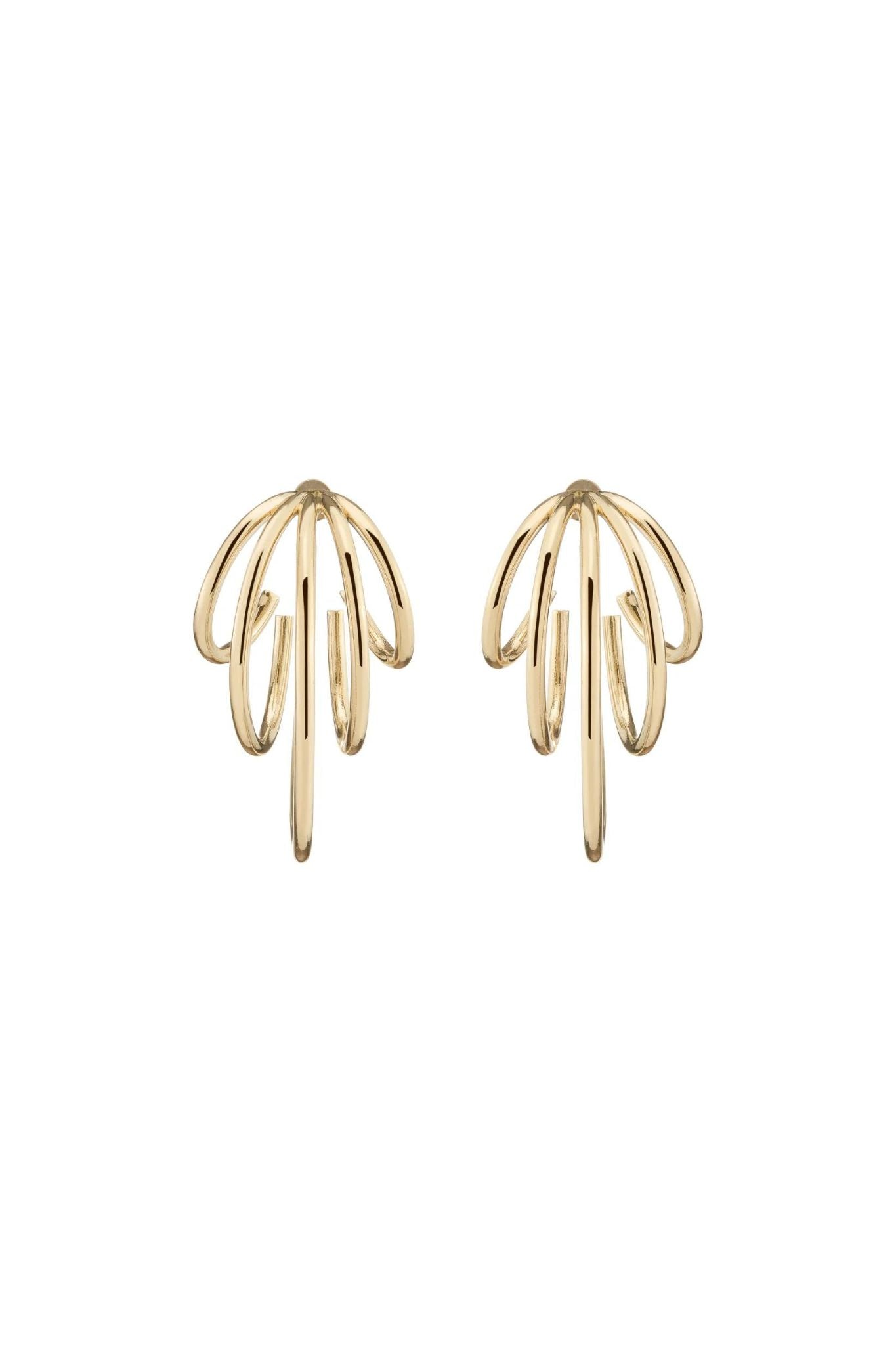 Puffy Heart 10kt gold-plated earrings in gold - Jennifer Fisher