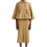 Erdem Cropped Trench Coat Cape