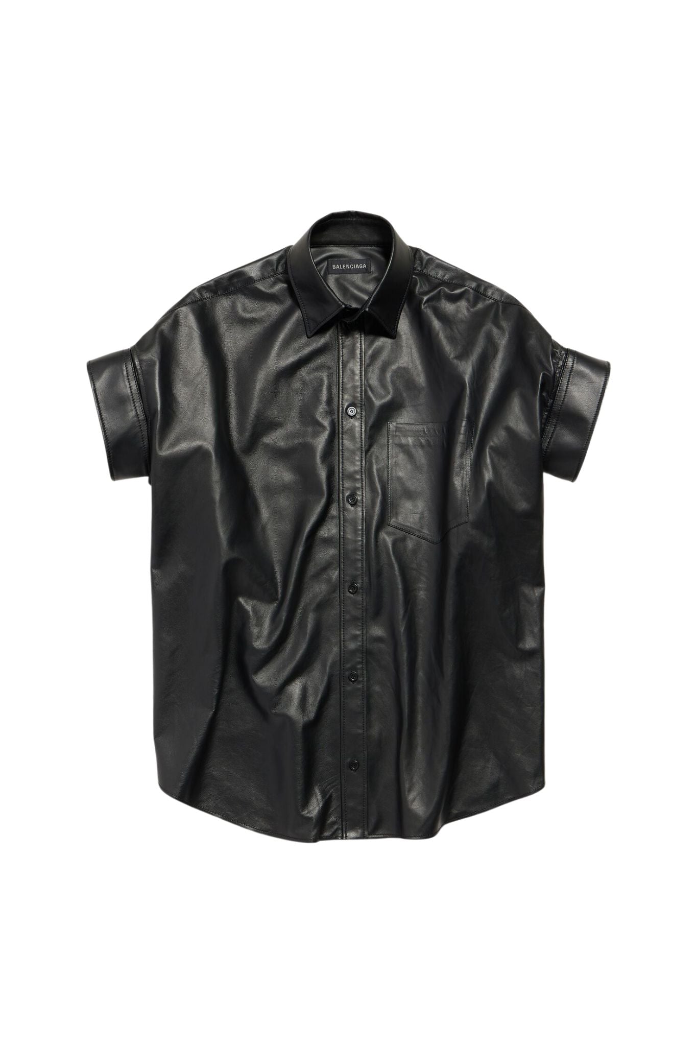 balenciaga black dress shirt NWT Balenciaga Political Campaign Logo Shirt Men's XL Black Button Down