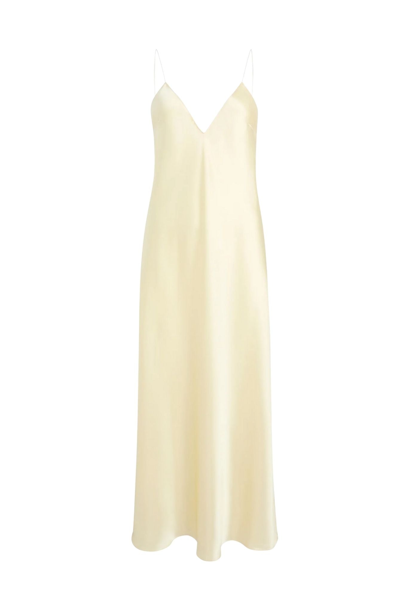 Khaite Taja Slip Dress - Pale Yellow Khaite Taja Slip Dress - Pale Yellow