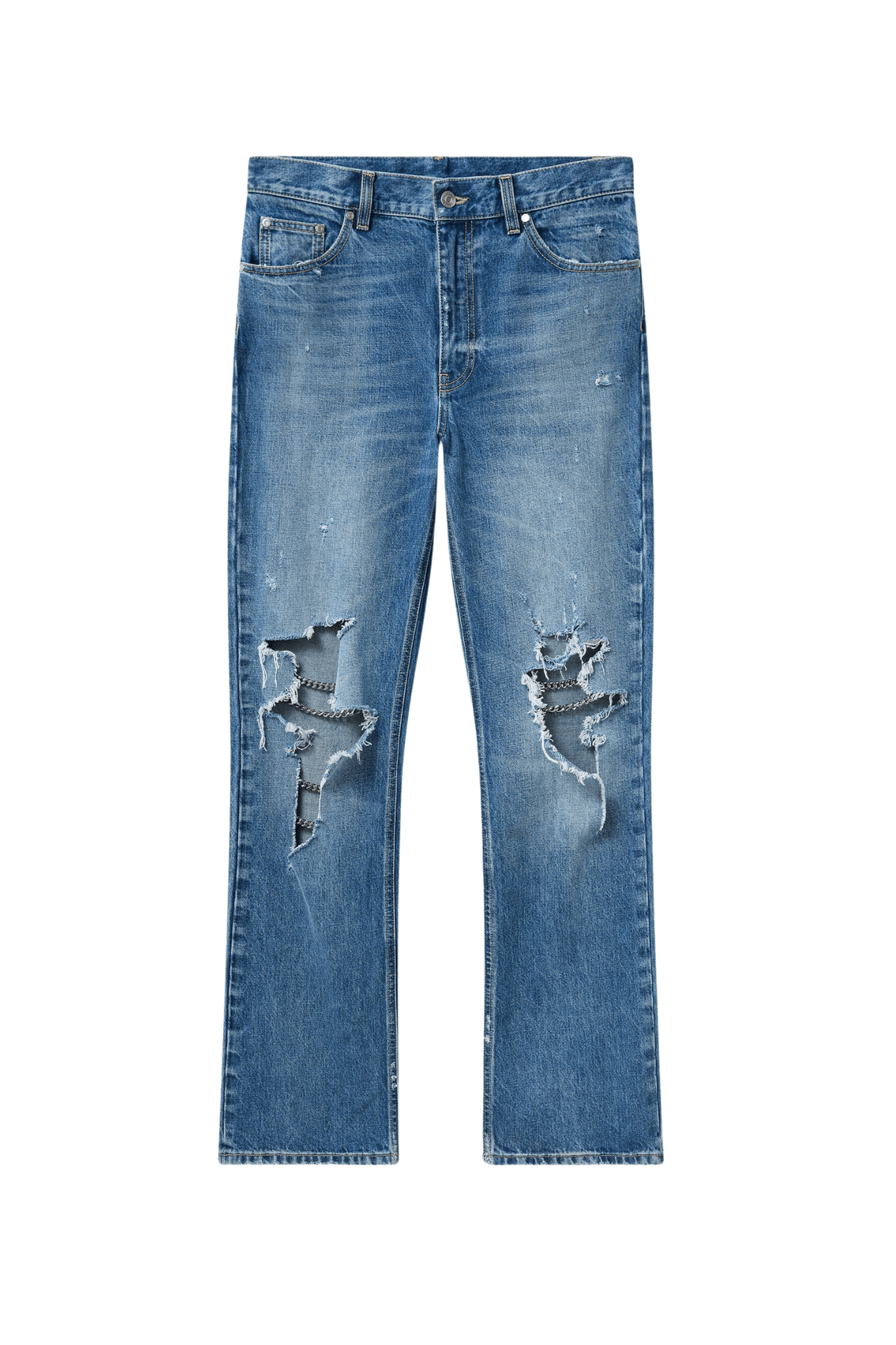 Stella McCartney Knee Chain Detail Jeans – Vermillion Stella McCartney Knee Chain Detail Jeans – Vermillion
