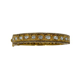 The Woods Rose Cut and Pave Diamond Bangle