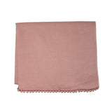 Bajra Satin Weave Stole w/ Ball Fringe