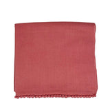 Bajra Satin Weave Stole w/ Ball Fringe