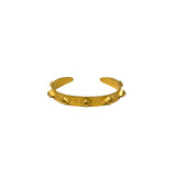 Marie Helene de Taillac 20K Yellow Gold Punky with Diamond Shape Elements Bracelet
