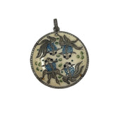 The Woods hand painted vintage fish pendant (trunk show)