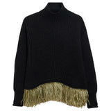 La DoubleJ High Kick Sweater with Feathers