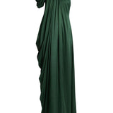 Erdem Saint Seersucker Draped Gown