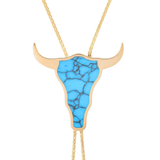 Established Bullhead Bolo Tie Necklace