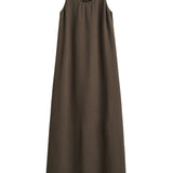 Toteme Scoop Neck Sable Dress