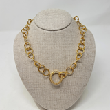 The Woods Brass Large Circle Chain Necklace (trunk show)