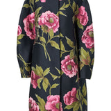 Carolina Herrera Collarless Cocoon Coat