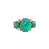 Irene Neuwirth Opal OOAK 18k Yellow Gold Ring with Opal and DIamonds