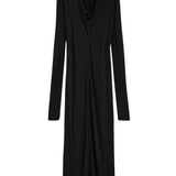 Toteme Draped V-Neck Dress