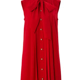 Carolina Herrera Sleeveless Pintucked Mini Dress