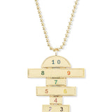 Brent Neale Medium Hopscotch Pendant on 18’ Ball Chain