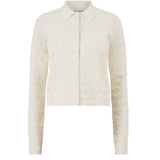 Lela Rose Pucker Dot Knit Cardigan
