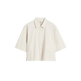 Toteme Cropped Cotton-Poplin Shirt