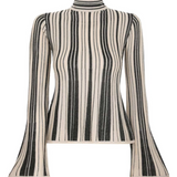 Zimmermann Illustration Metallic Knit Top