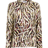 Proenza Schouler WL Ansel Top in Printed Soft Twill