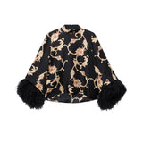 La DoubleJ Make an Exit Top w/ Feathers