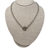 The Woods 17" Silver Circle Chain Necklace (trunk show)