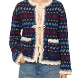 Sea Preston Knit Tie Front Cardigan