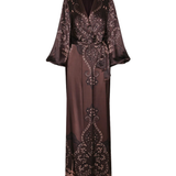 Johanna Ortiz Chocolate Timeless Concurse Wrap Dress