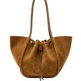 Proenza Schouler Large Ruched Tote In Suede And Braided Calf