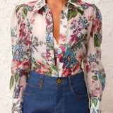 Zimmermann Matchmaker Floral Body Shirt