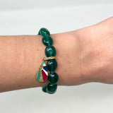 The Woods Jade Bracelet with Multi Color Charm