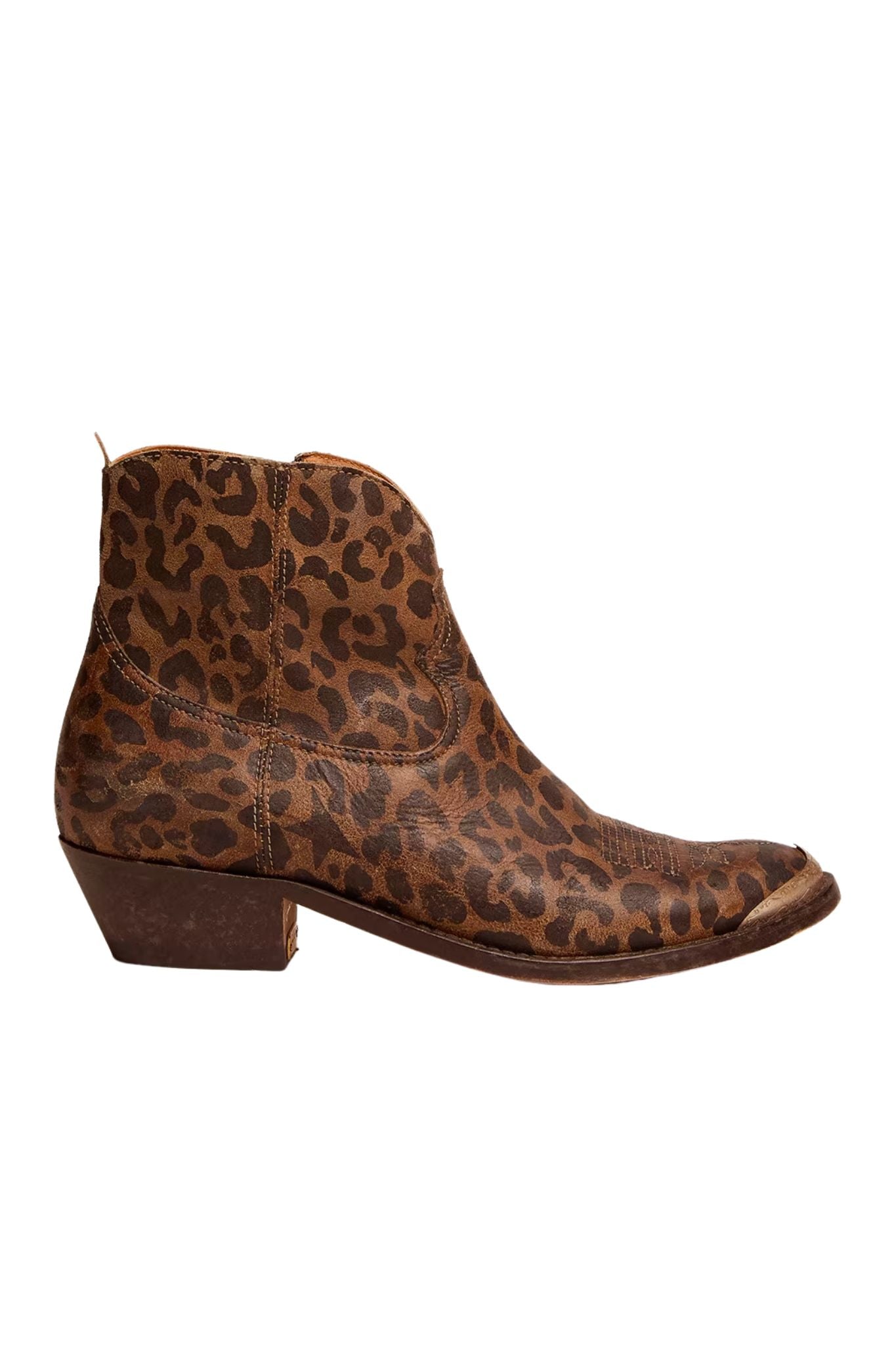 Golden Goose Young Leopard Horsy Boot