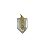 The Woods TS Crystal Quartz and Diamond Pave Shield Pendant