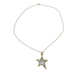 The Woods Mother of Pearl Star Pendant on 14k Gold Chain