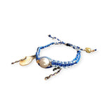 Joie DiGiovanni Blue Moon Silk & Pearl Rockstar Bracelet