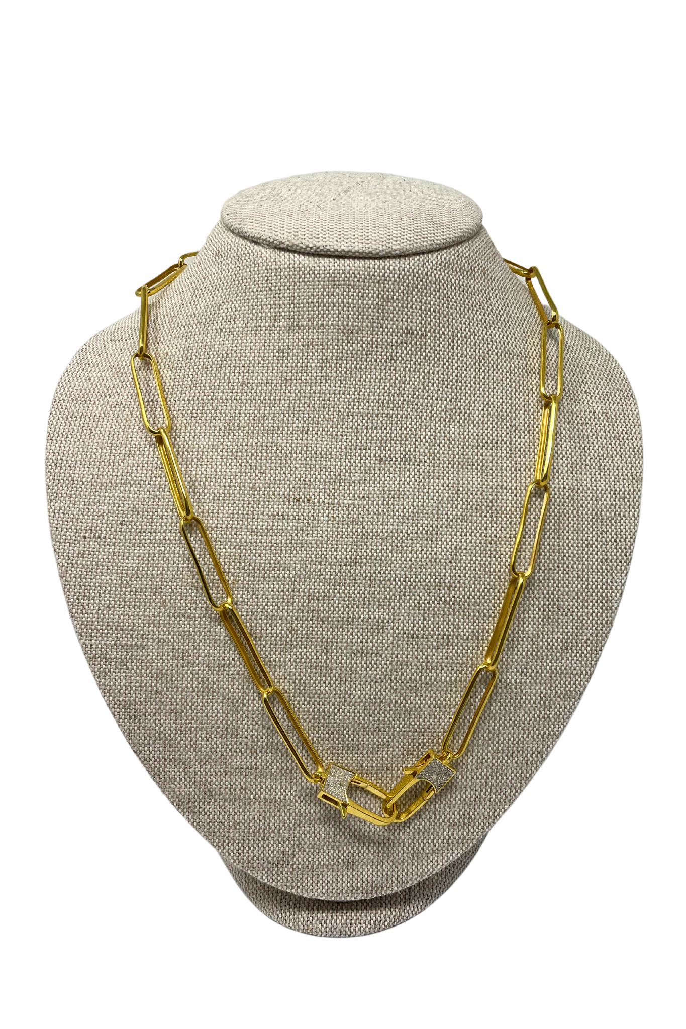 V51 The Woods 24" Large Paperclip Brass Chain