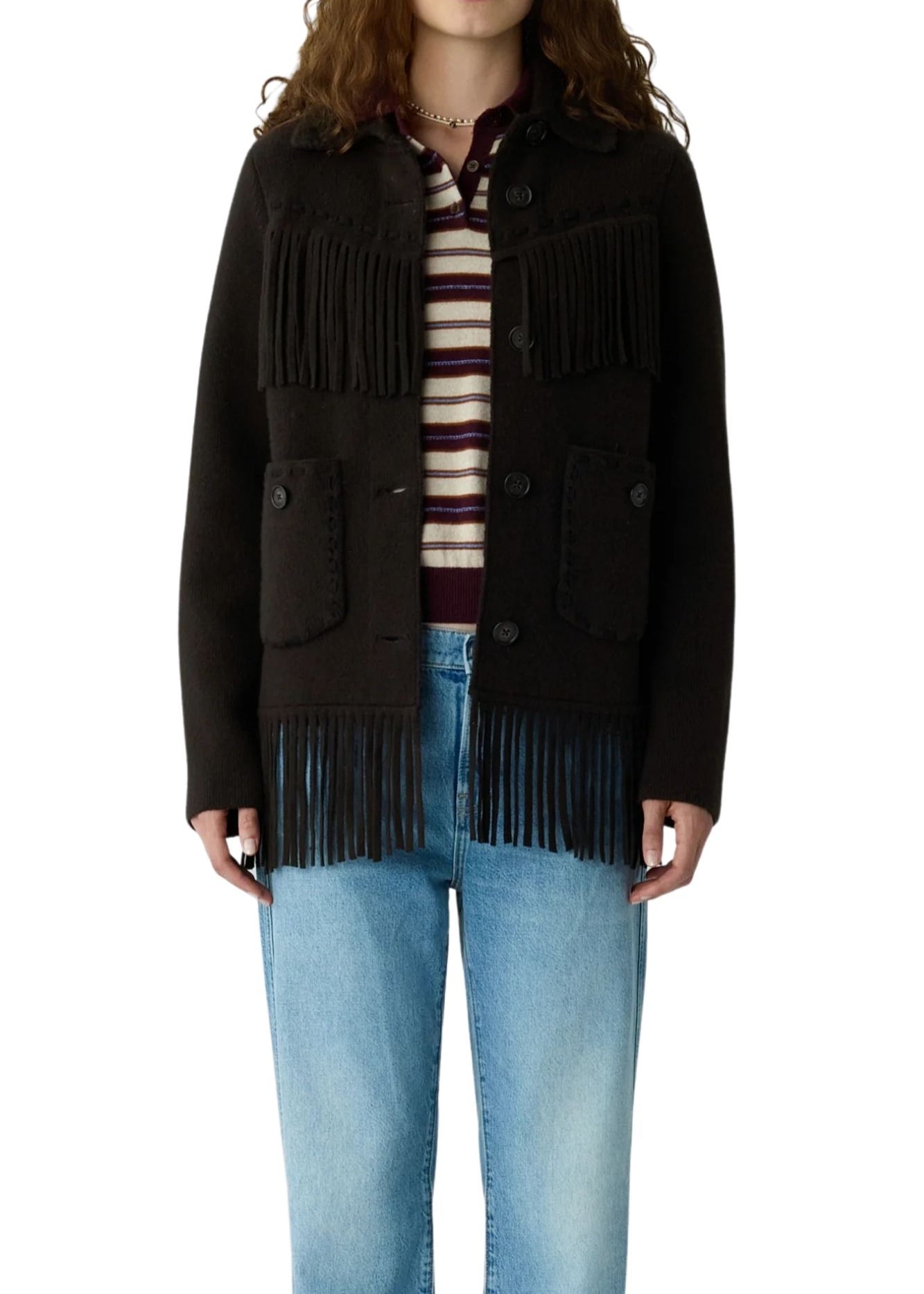 Guest in Residence Western Fringe Jacket