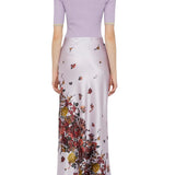 Prabal Gurung Bias Maxi Slim Skirt