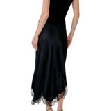 Sablyn Keri B Paneled Bias Skirt W/ Lace