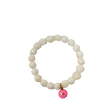 The Woods Mother of Pearl Bracelet with Pink Charm (trunk show)
