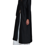Chan Luu Techno Taffeta Collarless Coat