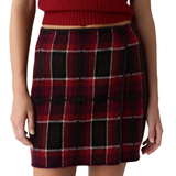 Guest in Residence Tartan Mini Skirt