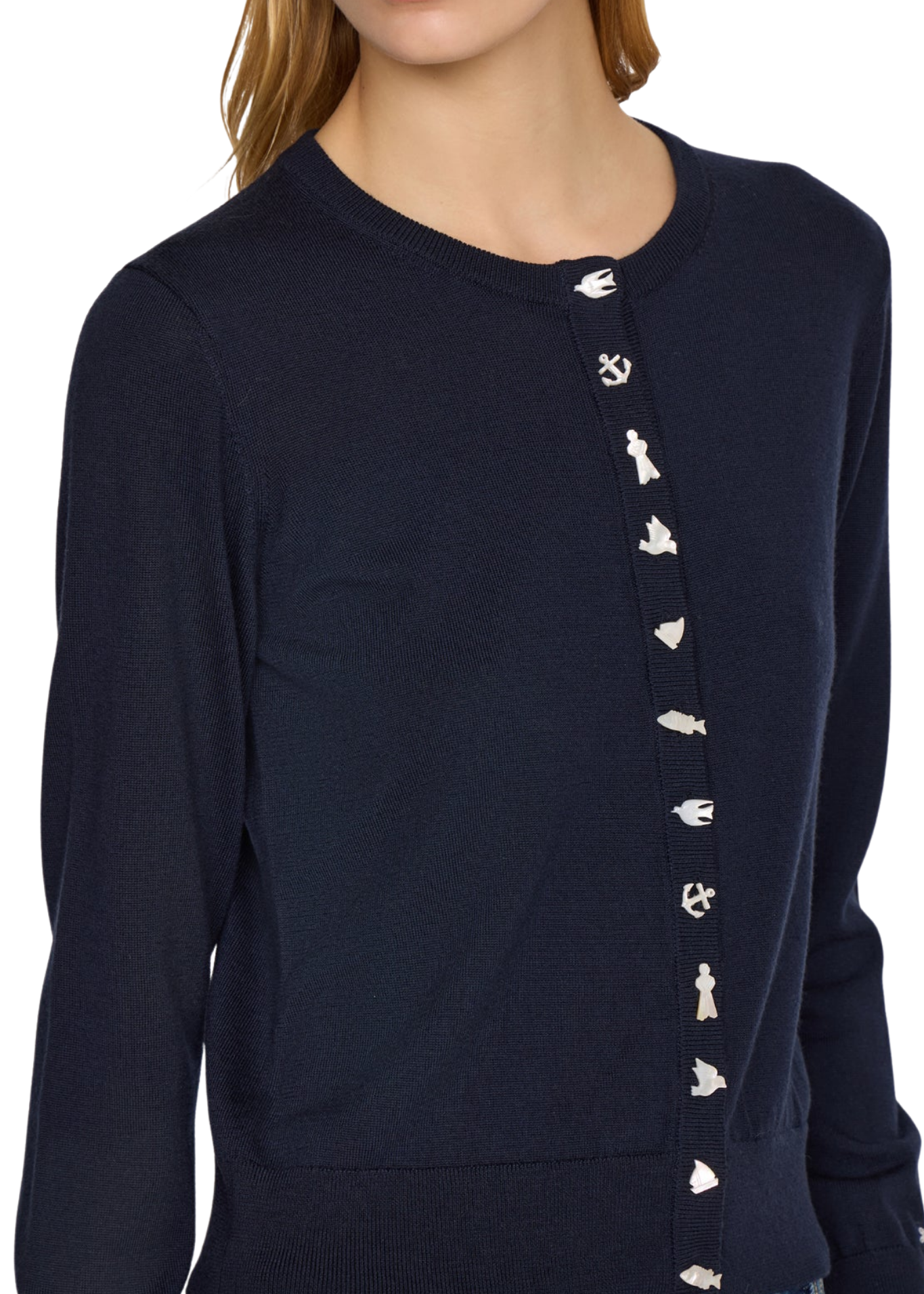 Sea Danielle Pearl Button Cardigan