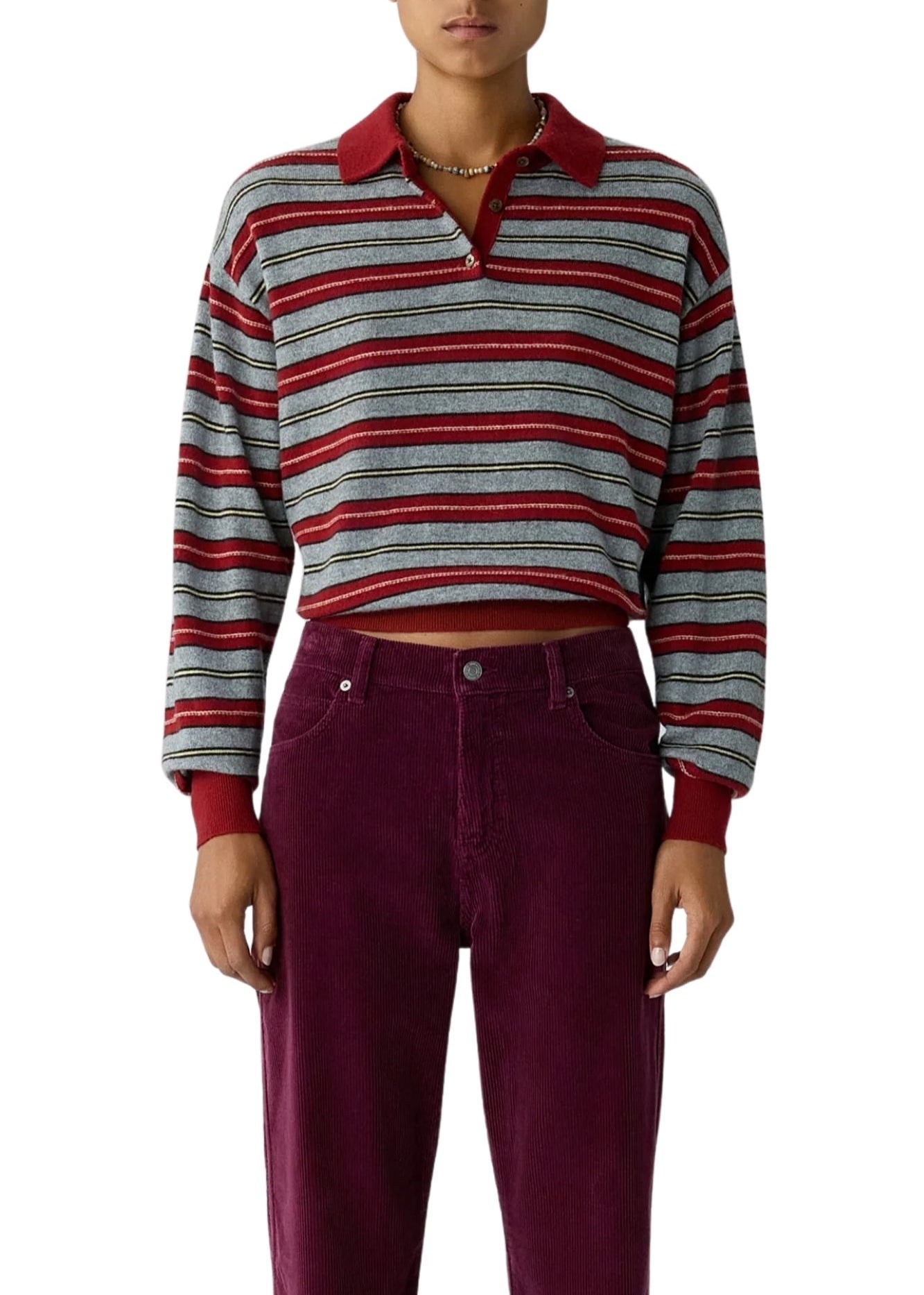 Guest in Residence Collegiate Stripe Polo