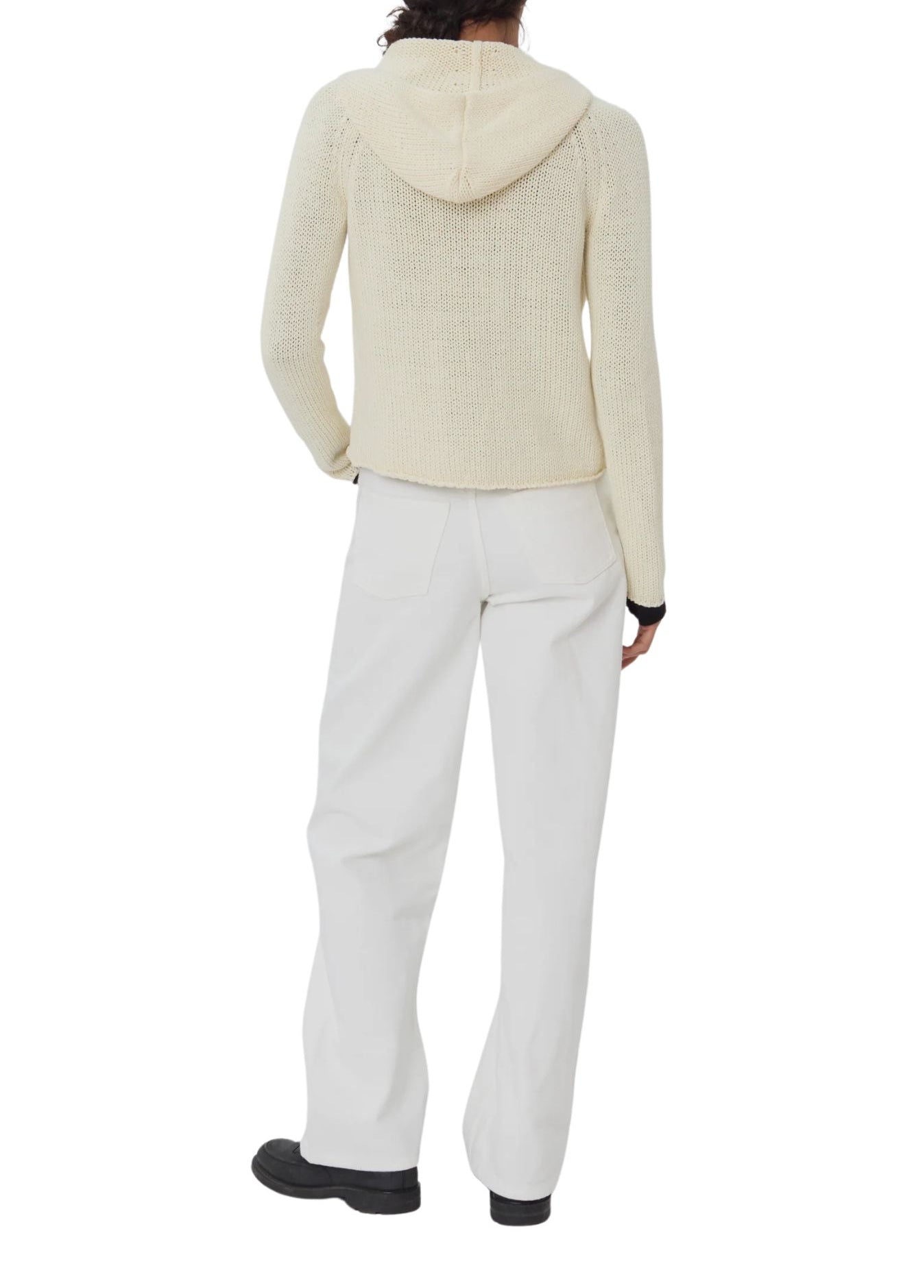 Still Here Bear Zip Up in Cream