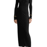 Toteme Draped V-Neck Dress