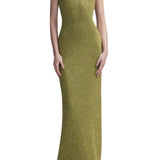 Lela Rose Mock Neck Gown