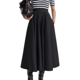 Scanlan Theodore Crepe Knit Stripe T-Shirt